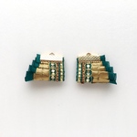 ブレードタッセル  ゴージャスドレス ブルーグリーン ♡2個セット♡