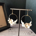 ✳︎パール×メタルフラワーのボタニカルピアス✳︎