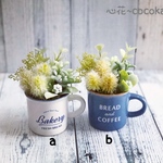 ✳再販・人気✳ミニマグ(a or b)❁﻿多肉植物＆フェイクグリーン アレンジ