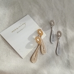 マット＊シルキードロップ  シルバー925 ピアス＆イヤリング 