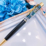 ブラック♡大人ハーバリウムボールペン プレゼントギフトにも♡