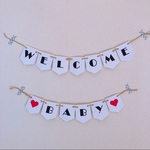 ★再販★WELCOME  BABYガーランド