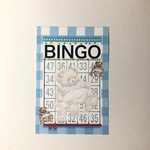 デザインメモ☆BINGO♪レトロベビーくまちゃん♡ハガキサイズ バラ２０枚セット  83