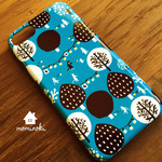 月と、ともしび屋★猫・月・森・灯・北欧★北欧スマホカバー/スマホケース　iPhone/Xperia/Galaxy/ARROWS/AQUOS/Andorid