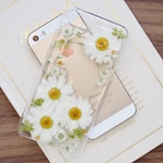 ＊ノースポールとかすみ草の押し花ケース＊#342 ＊ダンスパーティの華やか押し花ケース＊240全機種対応 本物のお花 スマホショルダー 名入れ iPhone16e iPhone15 Android 
