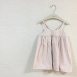   〔90〕バックリボンキャミワンピ グレイッシュピンク