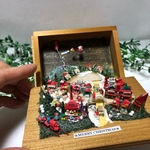M様専用ページ　サンタが街にやって来た〜❗️ クリスマスマルシェのジオラマ