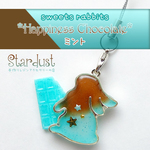 sweets rabbits *Happiness Chocolate* ミント ストラップ バレンタイン