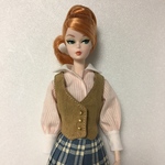 ベスト（ベージュ×チェック）【1/6 ドール服】
