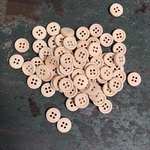 【約13mm 厚さ3mm 60個】無塗装 ナチュラルウッドボタン   