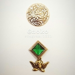 【angel.Ⅱ】デザインボタン アシンメトリーピアス
