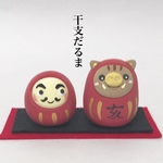 干支だるま 粘土細工の置物［インテリア 飾り］ 
