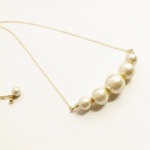 Cotton pearl neckrace