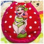 ロラライハリス柄 キーリングポーチ 