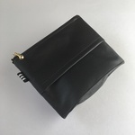 【再販】マチ有 ポケットティッシュポーチ ブラック ストライプタグ