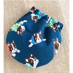まんまるバネ口ポーチ（French Bulldog/colorful）
