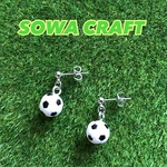 ⚽️スポーツ応援企画‼️サッカーボールピアス⚽️