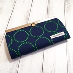 直線口金 文鎮口金 長財布  北欧 サークル