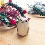 クリスマスにゃんこ -ペーパーウェイト-