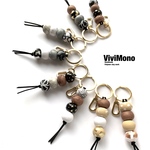 Clay beads keyring ポリマークレイビーズのキーリング