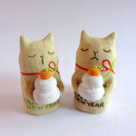 ＊kuu＊Happy new イニャー！ 鏡餅ネコ
