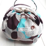 『Colon●巾着bag 』(大)■北欧テイスト／design fabric柄(モダンシック) 