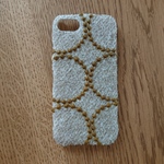 *受注製作*ミナペルホネン*タンバリン*サンドホワイト×ライトベージュ*mina perhonen*iPhoneケース*iPhoneカバー*スマホケース*スマホカバー