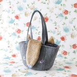 猫耳まるBAG（ヘリンボーン）