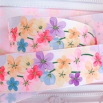 【8324】2m350円 38mm幅 グログランリボン 花柄 フラワー  小花 カラフル