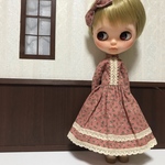 くすんだピンクドレス ブライスサイズ