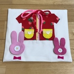  〈再販〉手作り・布・よくばり知育玩具・いちご・ハート・うさぎ
