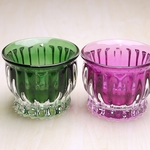 【annchobi様ご検討品】ポプリ鉢（マゼンタ&グリーン）2点セット