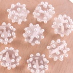 パール オン クリア ビーズ 16mm  ４個