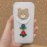 くま と お花 iPhoneケース❁