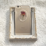 ミニバラ 囲みパールiPhoneケース 