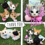 nana様 オーダー猫 羊毛フェルトストラップ