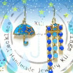 ✯☂Night Rain雨傘ピアス/STAR☂✯