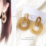 ❇️大ぶり アクリルチェーン ＊＊ピアス/イヤリング