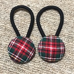 【値下げ】チェック柄のヘアゴム  2個セット