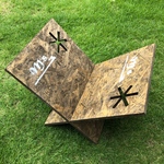 ☆アスタリスク薪置き置台☆ステンシルでワンポイント入れます☆