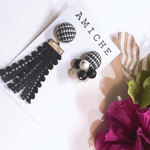 モノトーン×アシンメトリー ピアス イヤリング