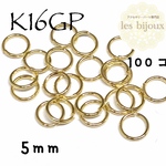 【K16GP】丸カン＊5ｍｍ＊100個［KG-010］