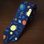  宇宙柄ネクタイ(ブルー)