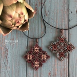 twin beads necklace - 2colour
