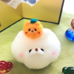 【🎍お正月関連作品🎍】かがみもちふわまろさん ミニサイズ 【羊毛フェルト】