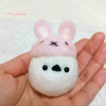 【ご依頼品】うさぎ帽子のシマエナガ