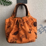 ふっくらミニバッグ ねこ柄