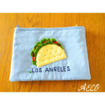 I ♥︎ TACOS CLUTCH BAG(BABY BLUE)
