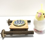国産樫自然木の小さなおやつステージ（S）