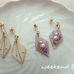 オリエンタルフレームピアス  